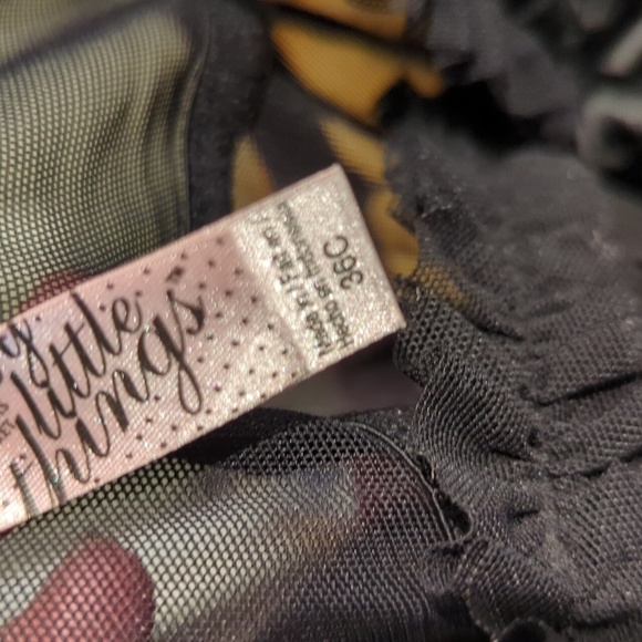 Victoria's Secret Sexy Little Things Baby Doll Mini Dress 36C Black Thong Y2K - Picture 15 of 16